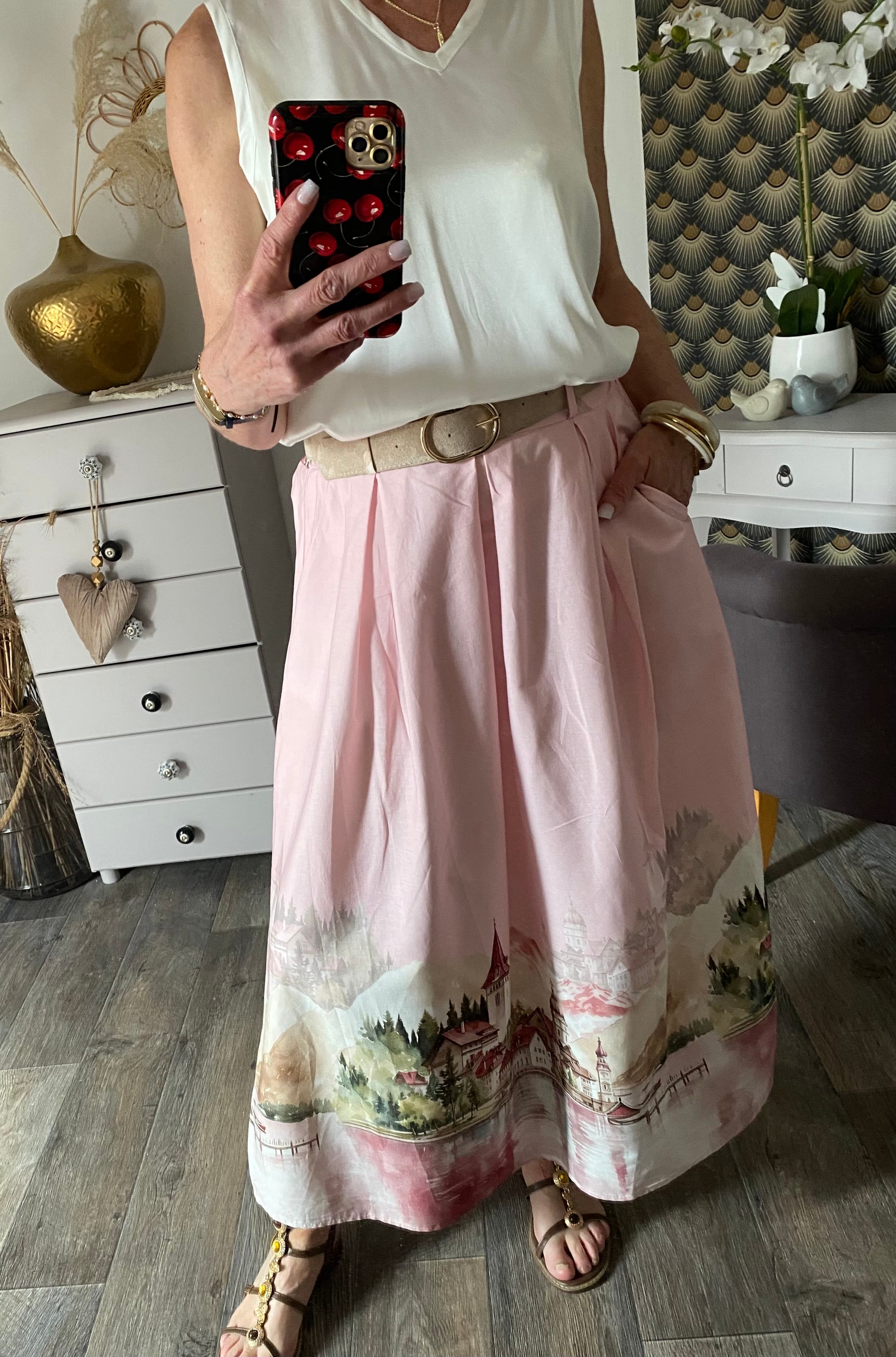 JUPE DOLCE VITA  ROSE  TU 36/42