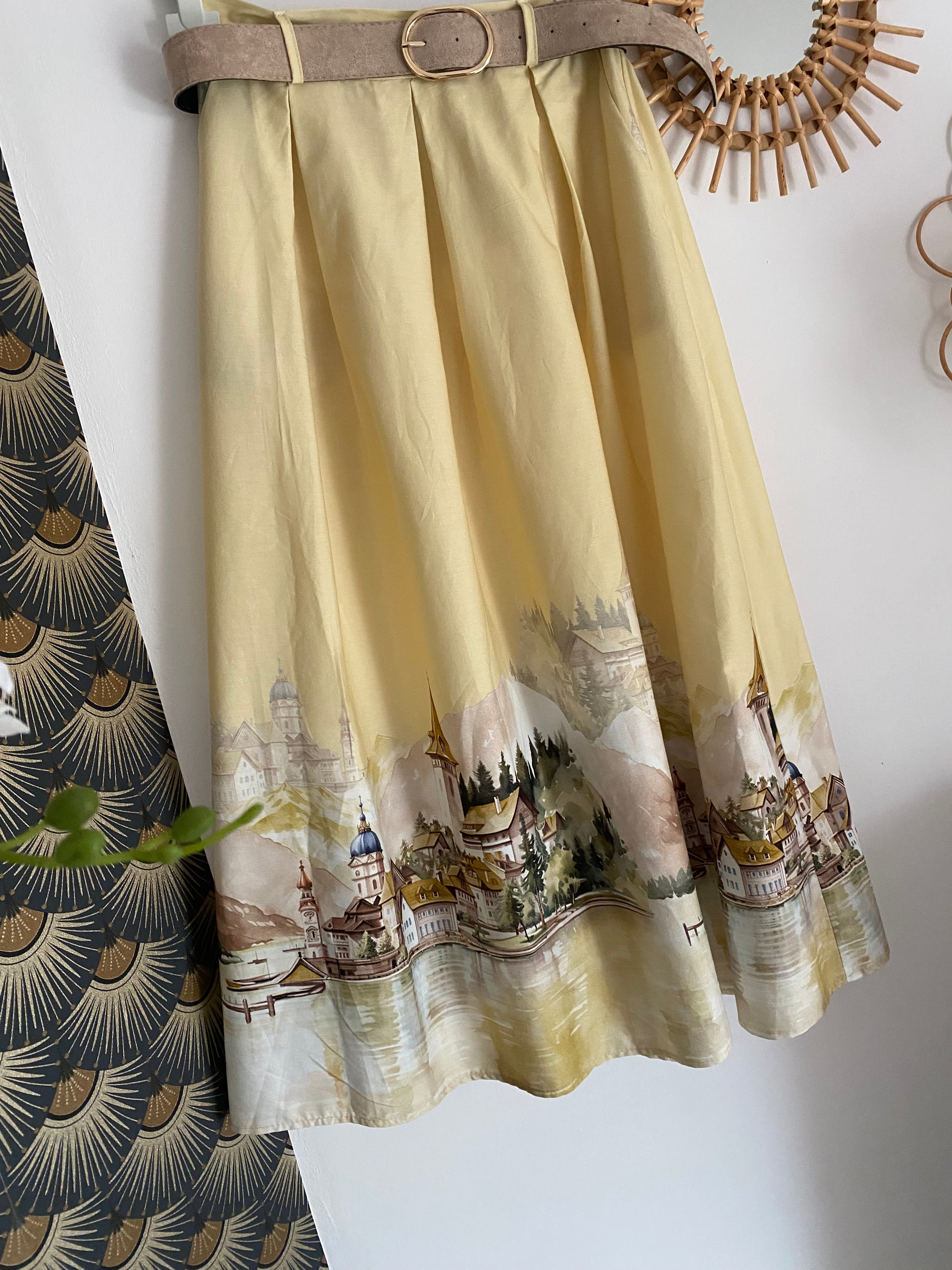 JUPE DOLCE VITA  JAUNE   TU 36/42