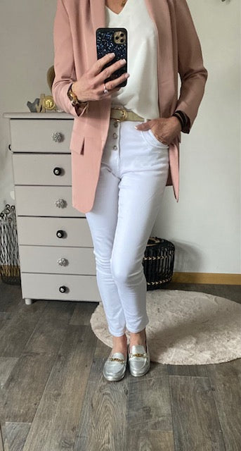 VESTE BLAZER  ROSE POUDRE    S/M/L/XL/XXL