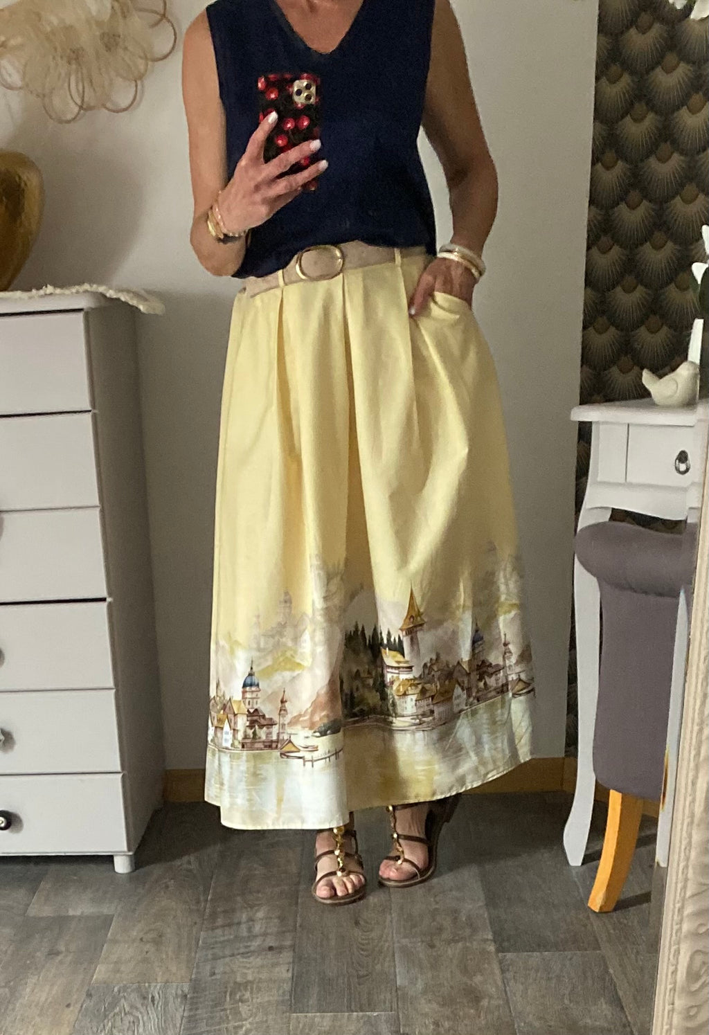 JUPE DOLCE VITA  JAUNE   TU 36/42