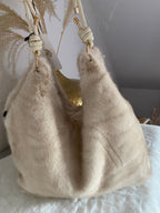 SAC FAUSSE FOURRURE LEA BEIGE
