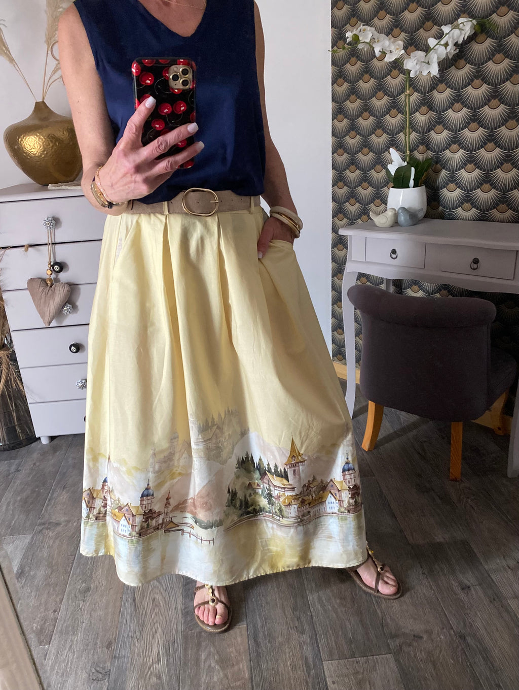 JUPE DOLCE VITA  JAUNE   TU 36/42