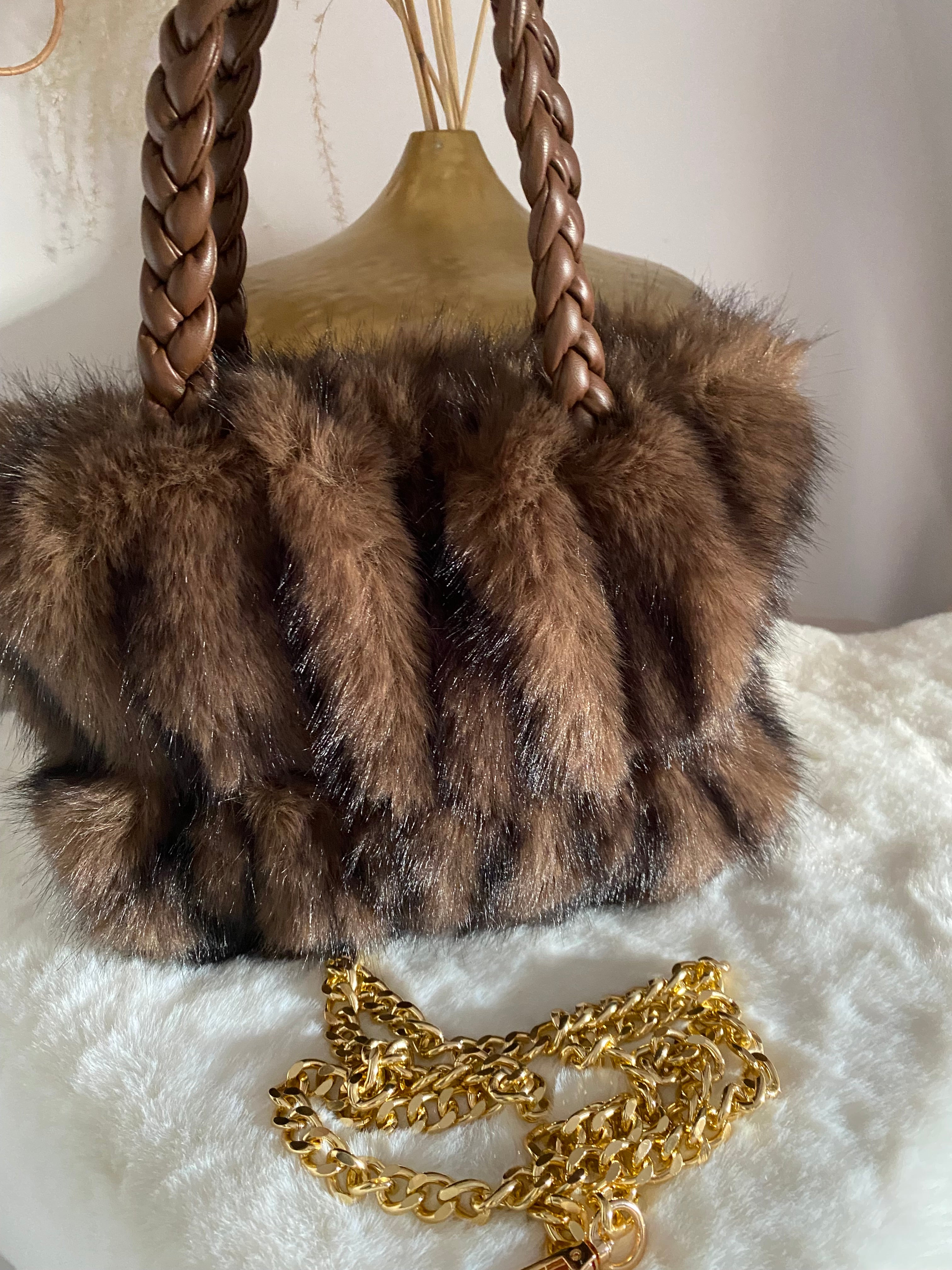 SAC FAUSSE FOURRURE BRENDA CAFE