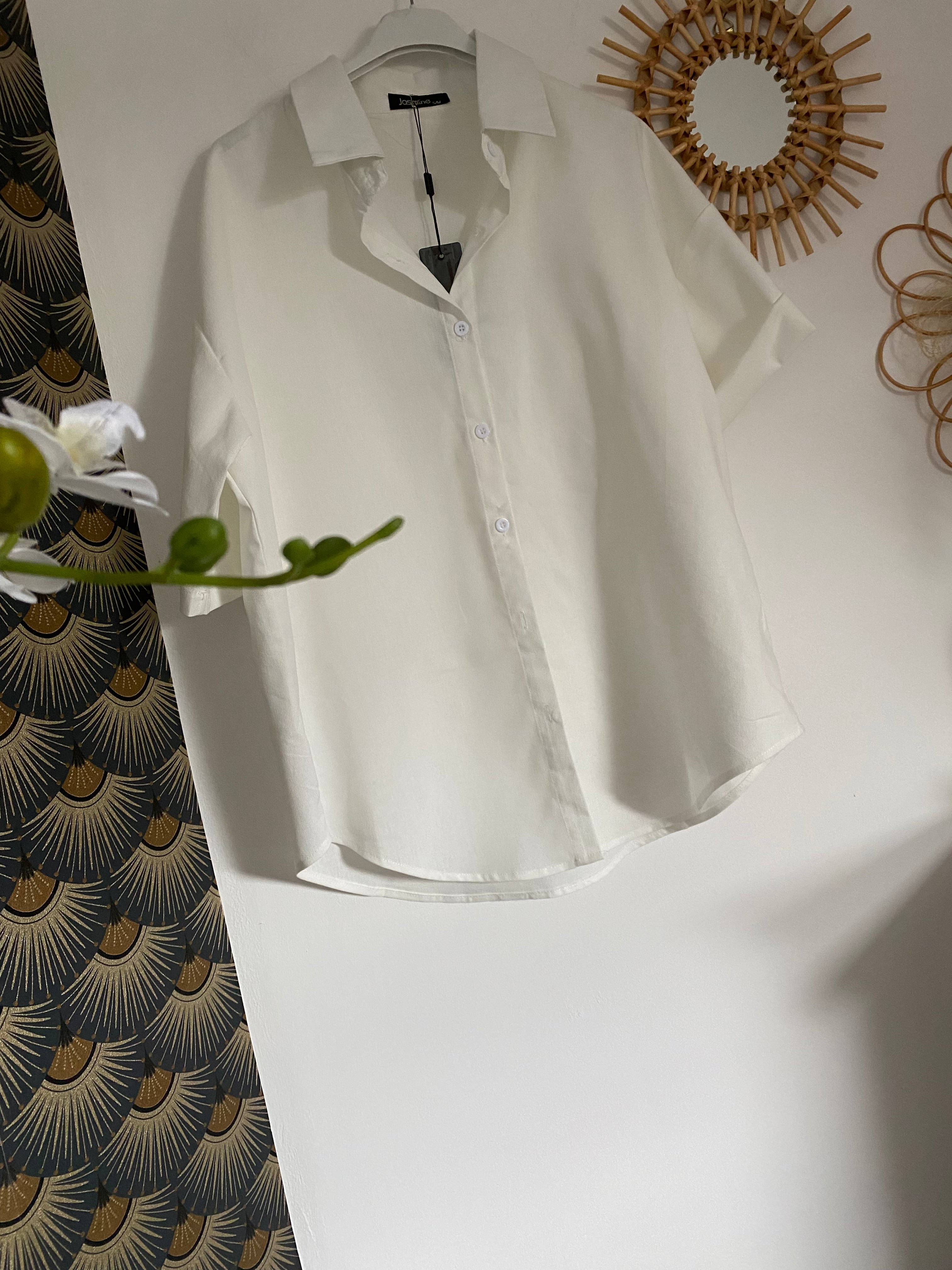 VESTE CHEMISE BLANCHE COLLECTION DOLCE VITA  S/M  OU L/XL