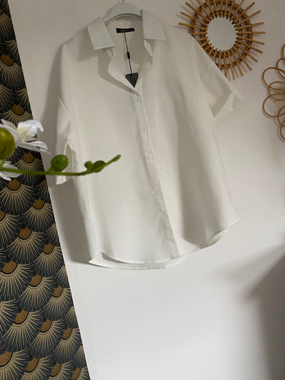VESTE CHEMISE BLANCHE COLLECTION DOLCE VITA  S/M  OU L/XL