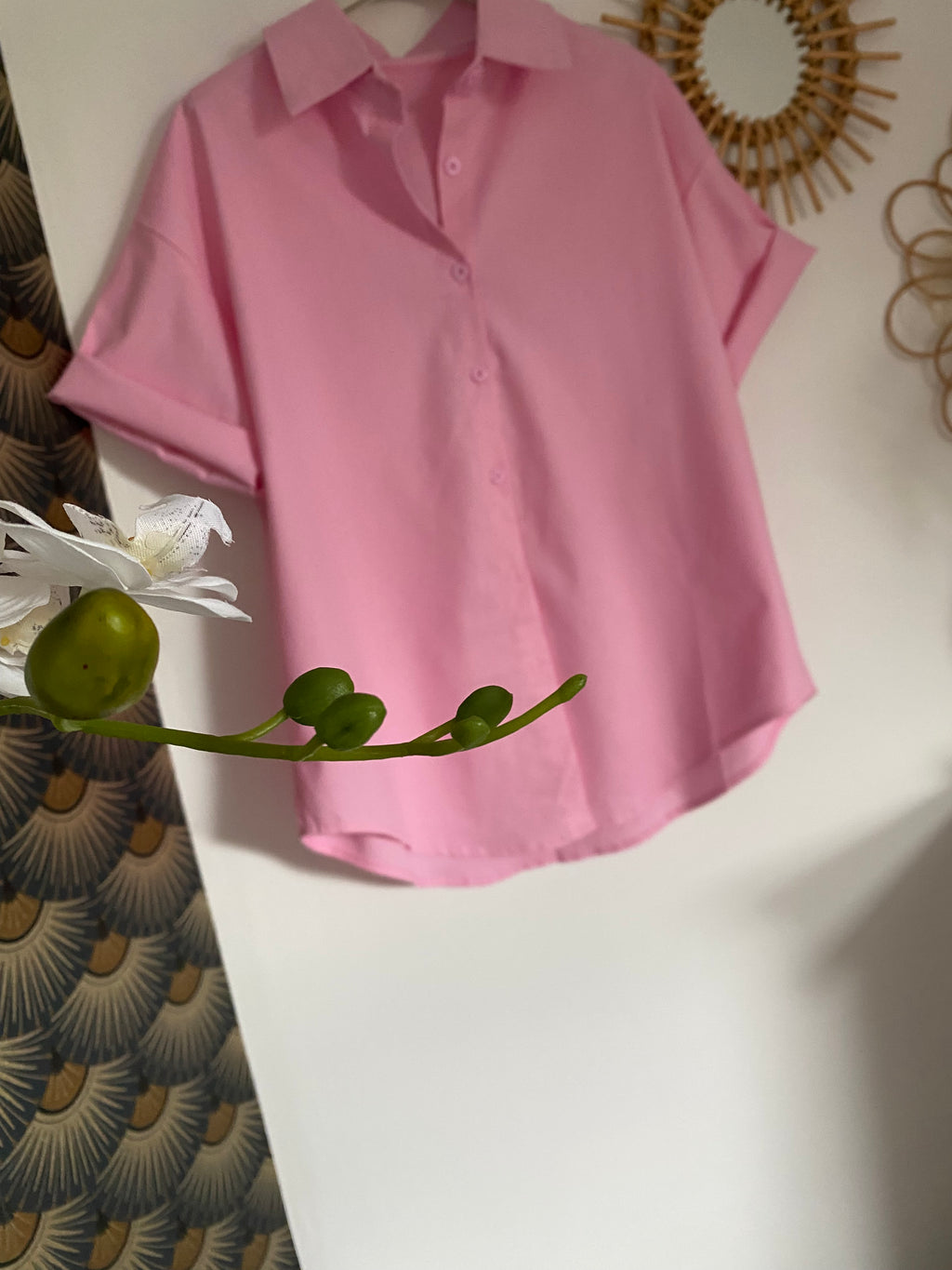 VESTE CHEMISE ROSE  COLLECTION DOLCE VITA  S/M  OU L/XL