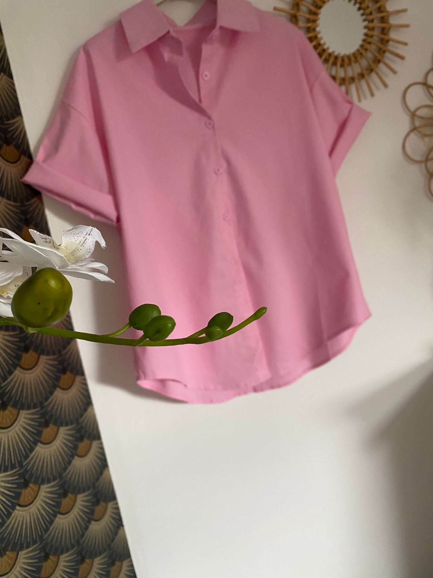 VESTE CHEMISE ROSE  COLLECTION DOLCE VITA  S/M  OU L/XL