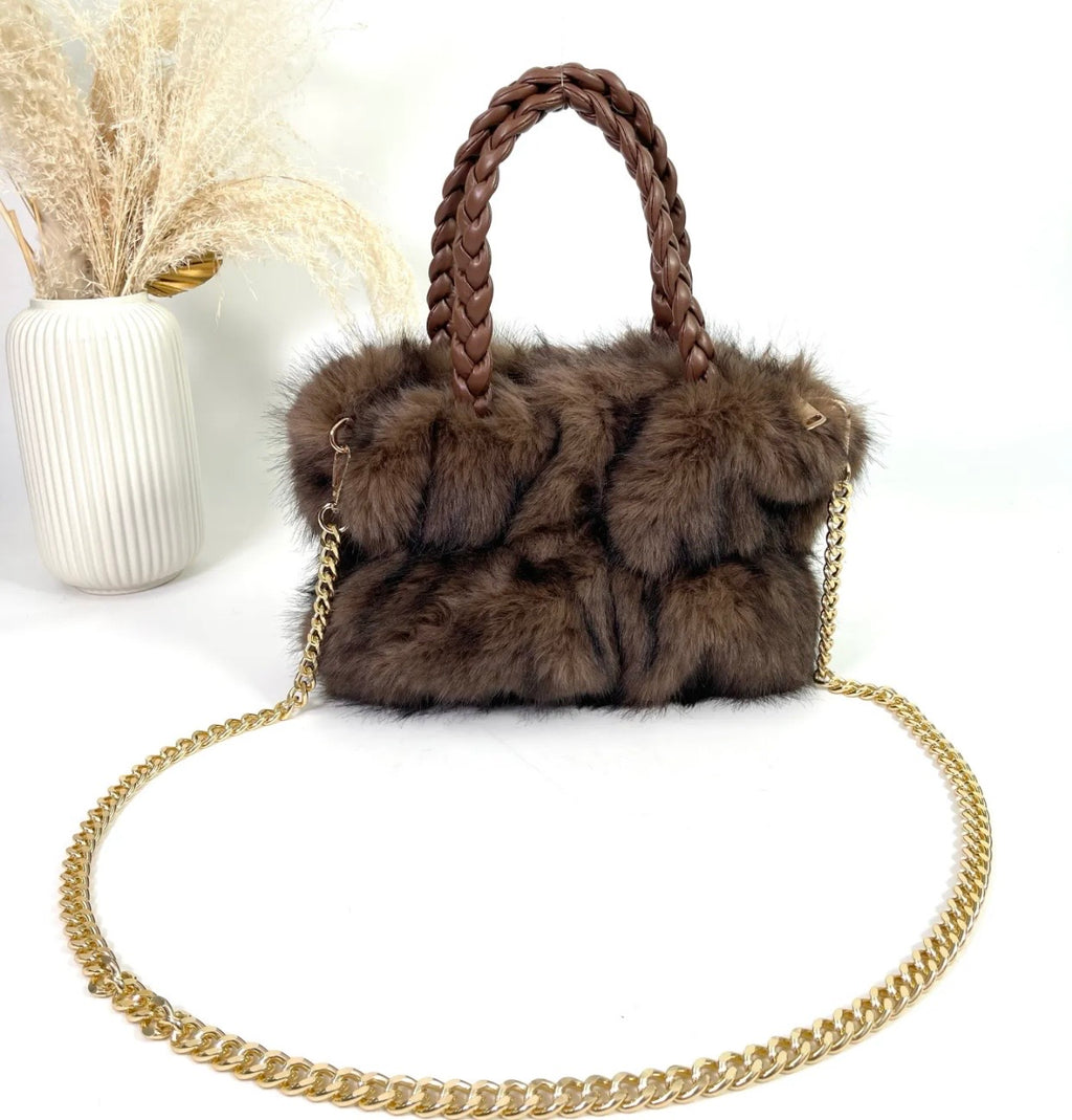SAC FAUSSE FOURRURE BRENDA CAFE