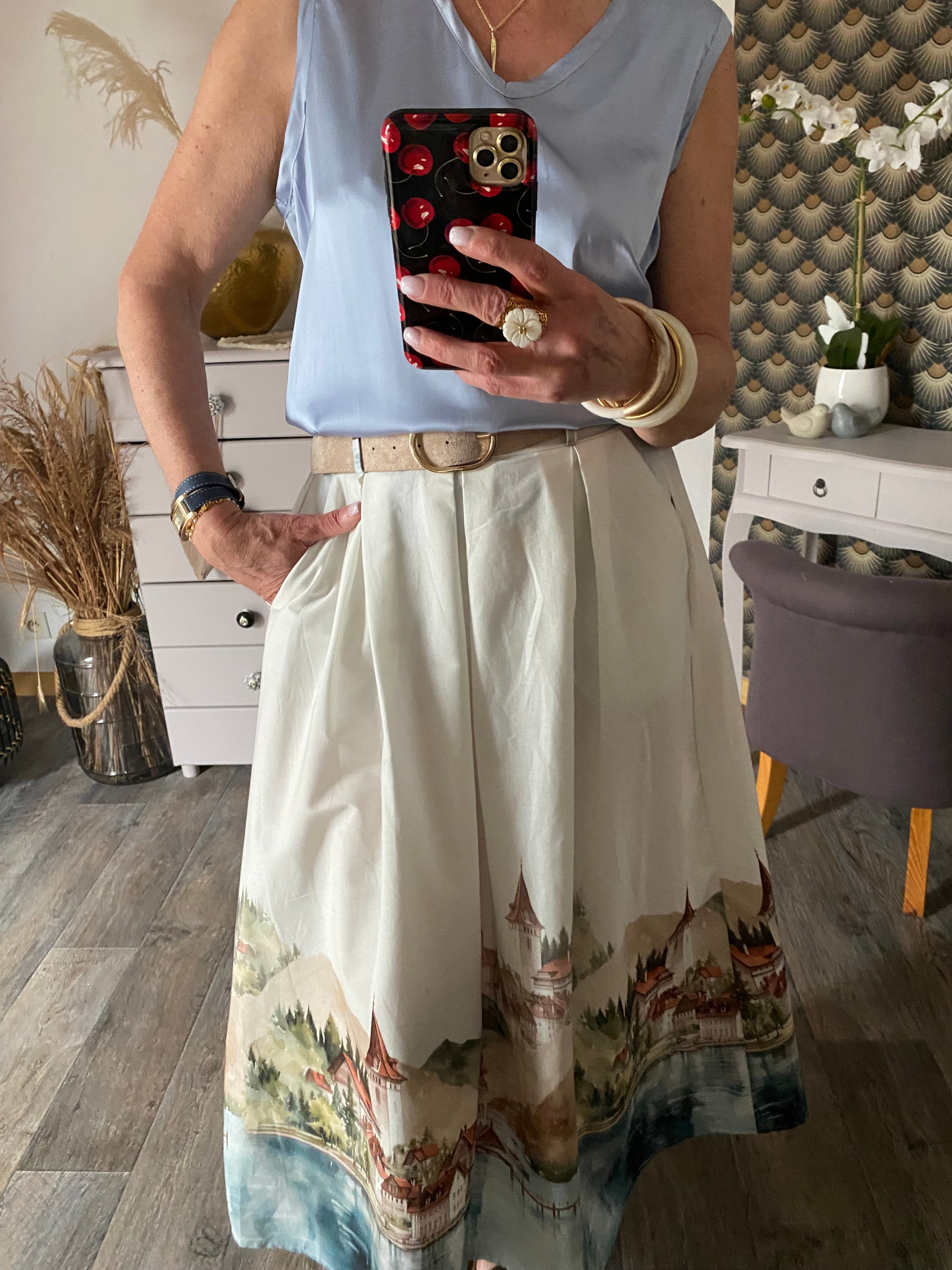 JUPE DOLCE VITA  BLANCHE   TU 36/42