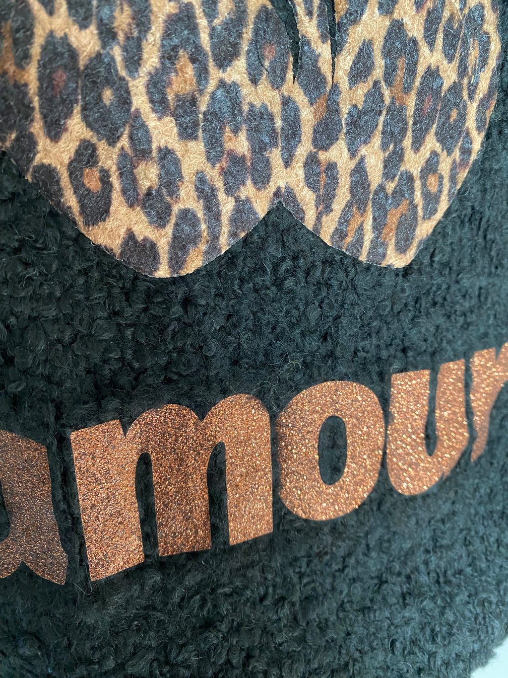 PULL AMOUR  ALPAGA  noir   TU  36/44 PETIT 46