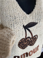 PULL AMOUR  ALPAGA  BEIGE TU  36/44 PETIT 46