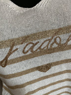 TOP MARINIERE J ADORE BEIGE  TU 36/44