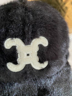 CASQUETTE FAUSSE FOURRURE CELINA NOIRE