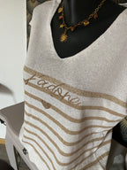 TOP MARINIERE J ADORE BEIGE  TU 36/44