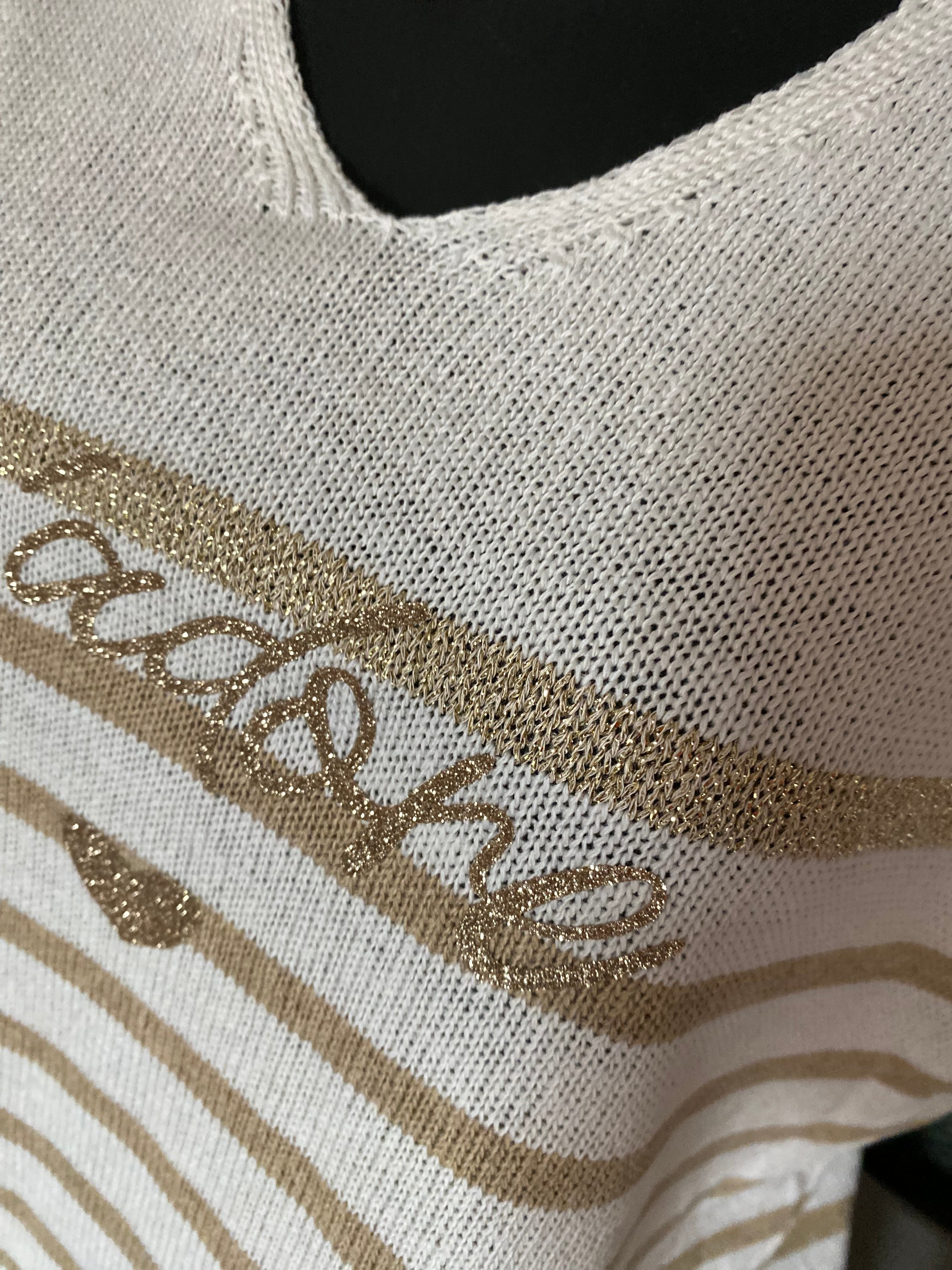 TOP MARINIERE J ADORE BEIGE  TU 36/44