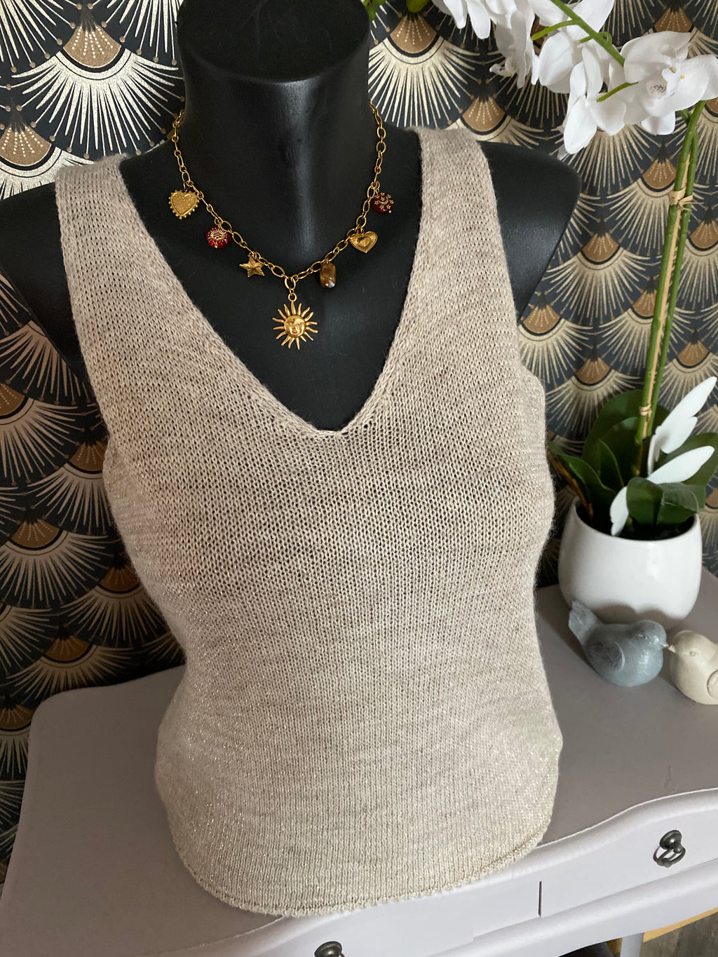 ENSEMBLE GILET ET TOP  TU 36/42