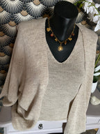 ENSEMBLE GILET ET TOP  TU 36/42