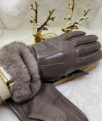 GANTS FAUSSE FOURRURE  CHOCO   TU