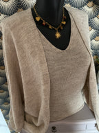 ENSEMBLE GILET ET TOP  TU 36/42