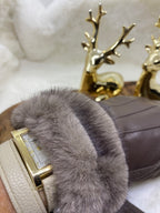 GANTS FAUSSE FOURRURE  CHOCO   TU