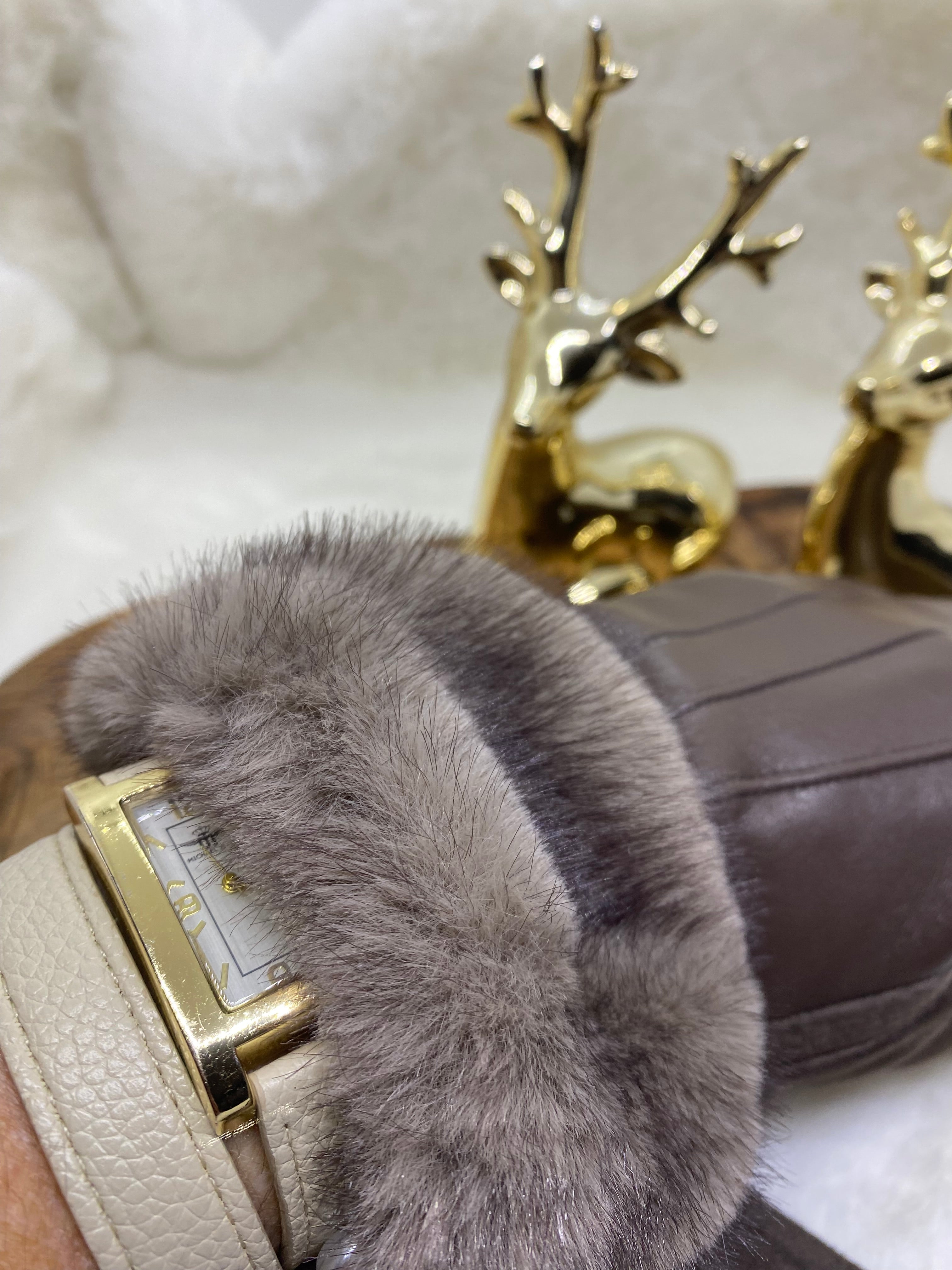 GANTS FAUSSE FOURRURE  CHOCO   TU