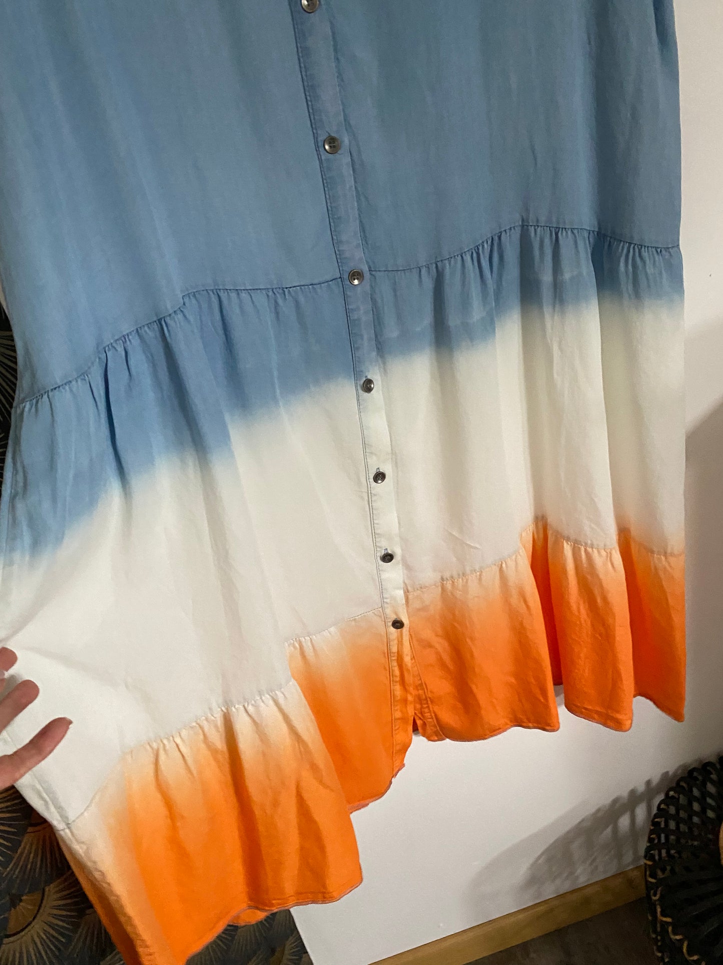 ROBE TAI ORANGE  EN LYOCELL  40/46