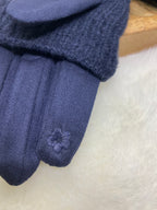 ENSEMBLE GANTS  ET MITAINES BLEU MARINE  TU
