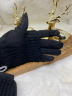 ENSEMBLE GANTS  ET MITAINES NOIR TU