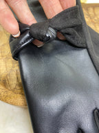 GANTS SIMILI CUIR NOEUDS   NOIR   TU