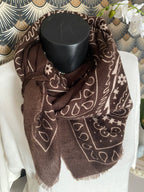 ECHARPE BANDANA CHOCO