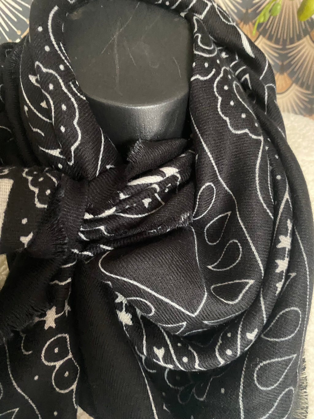 ECHARPE BANDANA NOIRE