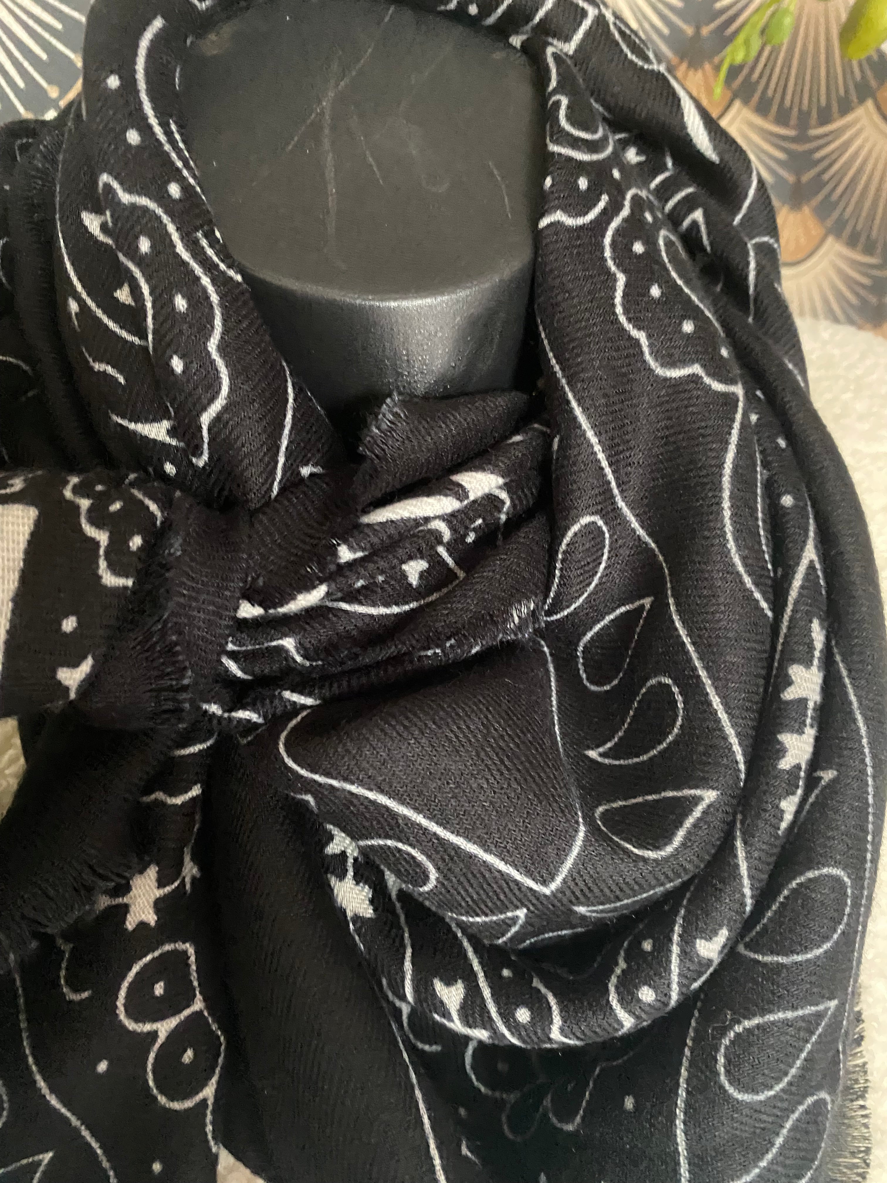 ECHARPE BANDANA NOIRE