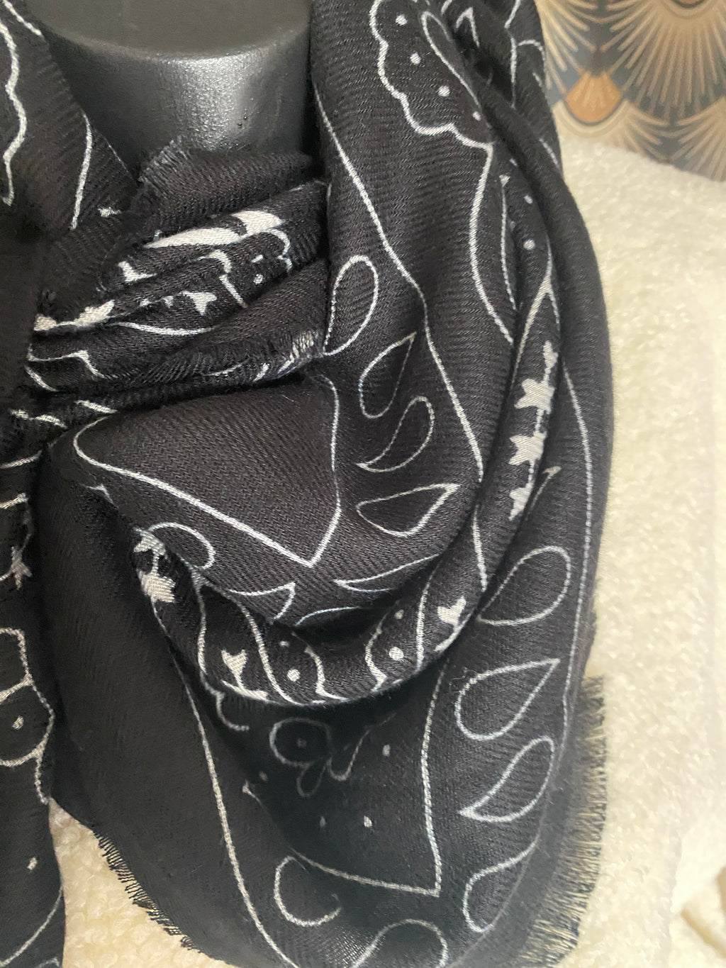 ECHARPE BANDANA NOIRE