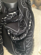 ECHARPE BANDANA NOIRE