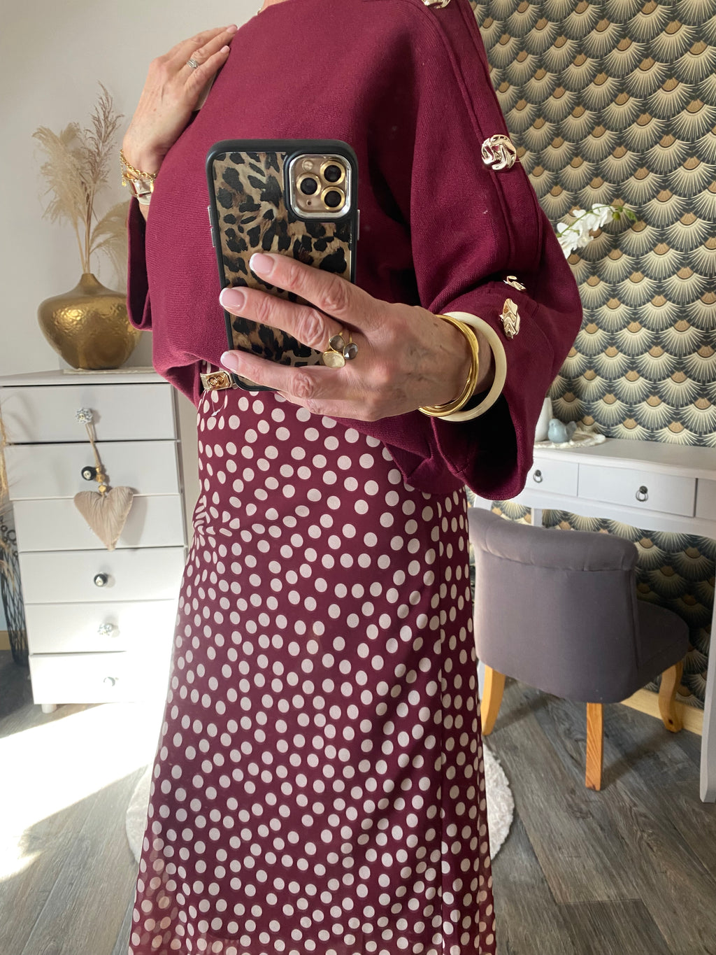 PULL PAULINE  TU 36/44  BORDEAUX