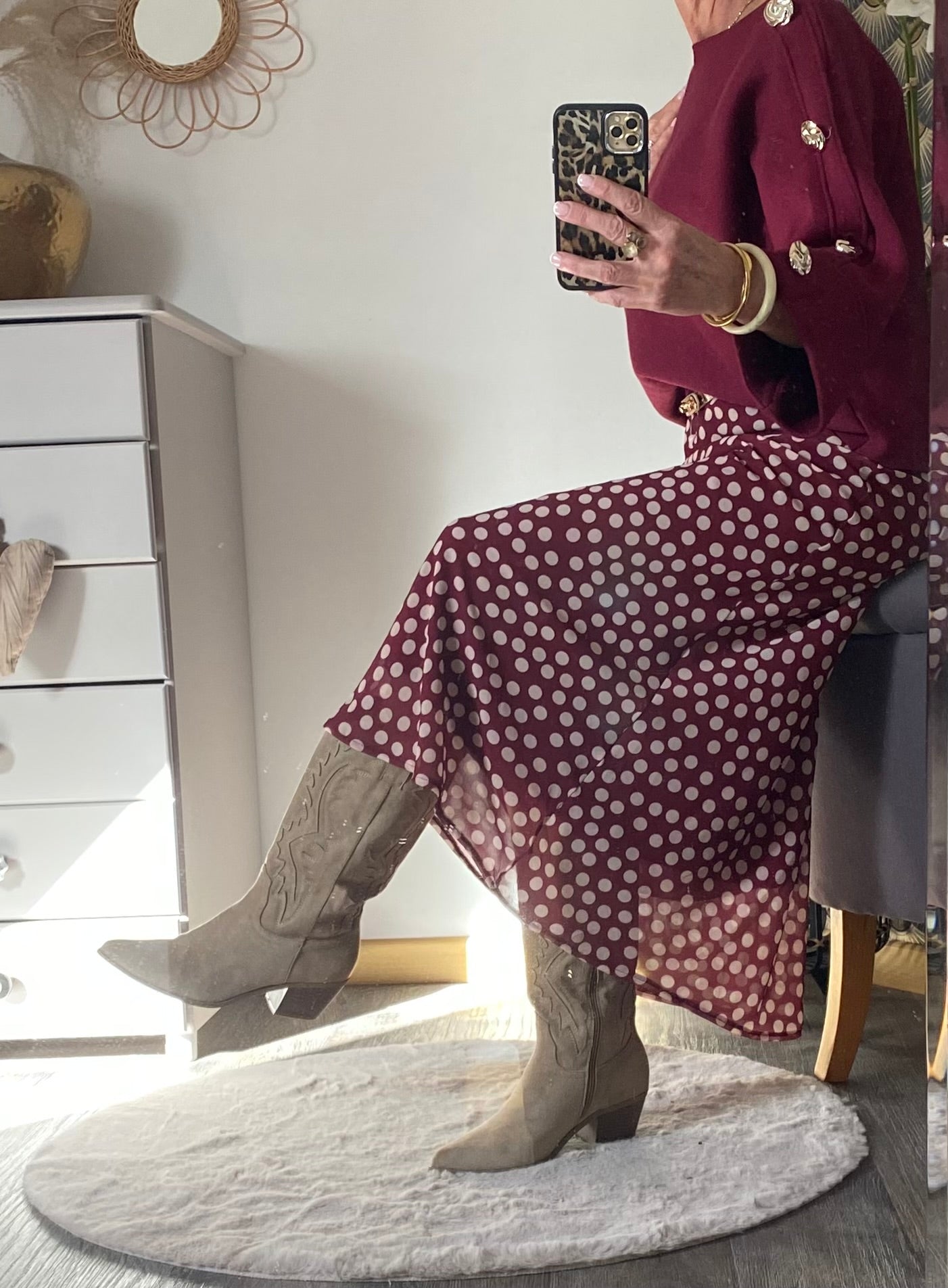 PULL PAULINE  TU 36/44  BORDEAUX