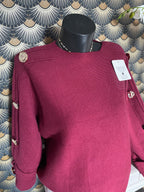 PULL PAULINE  TU 36/44  BORDEAUX