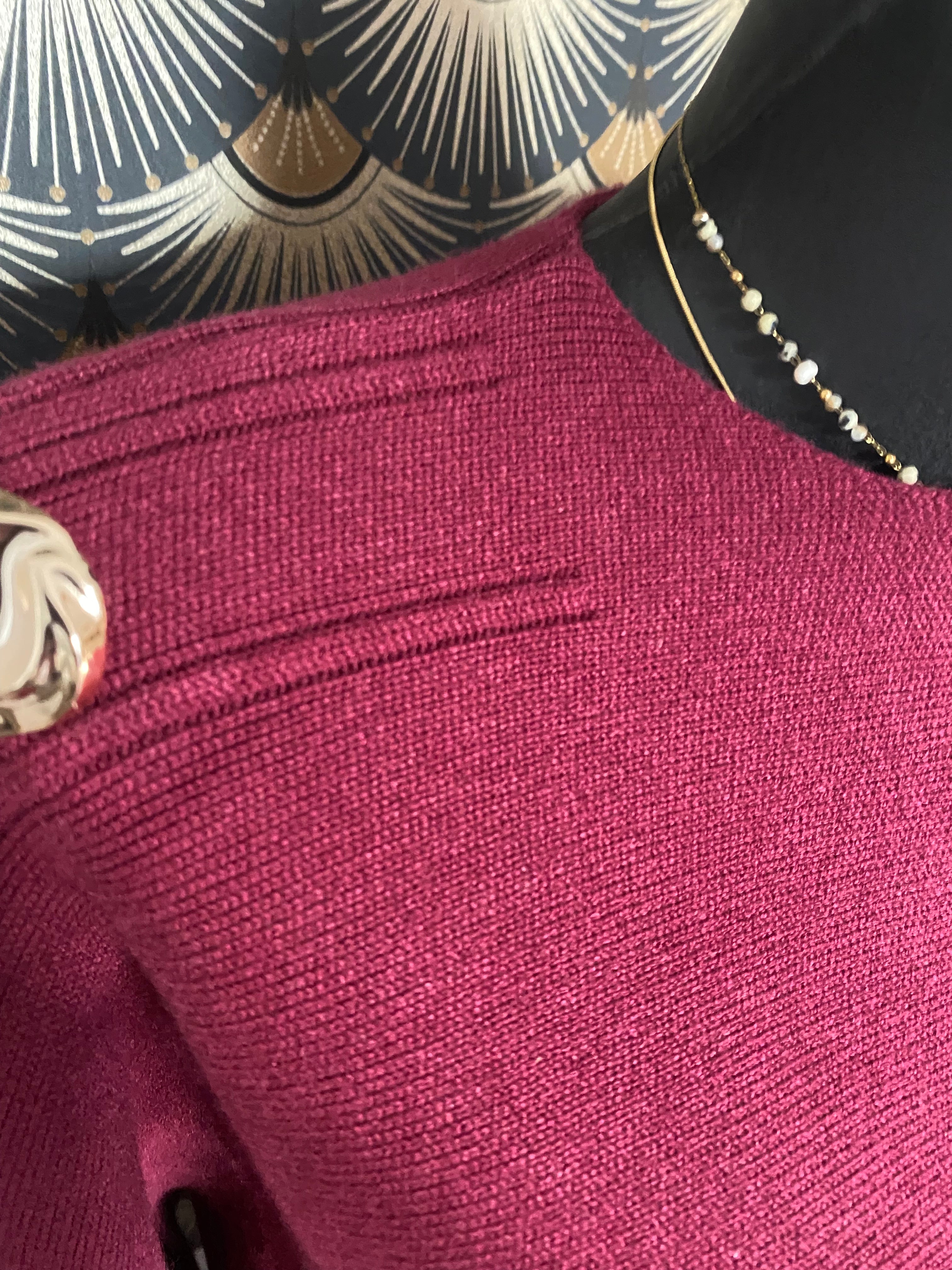 PULL PAULINE  TU 36/44  BORDEAUX