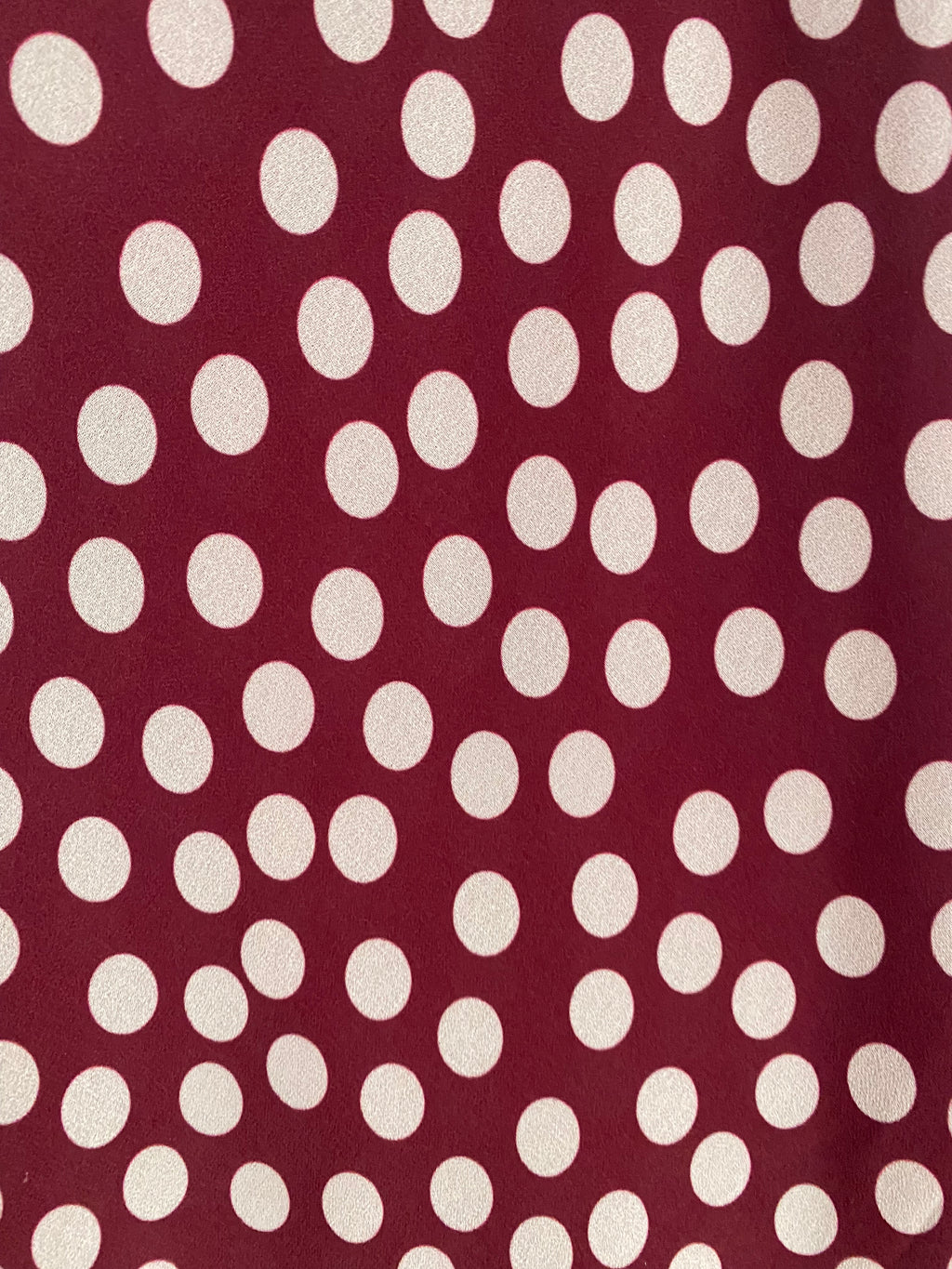 JUPE LONGUE A POIS  TU 34/42  BORDEAUX