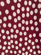 JUPE LONGUE A POIS  TU 34/42  BORDEAUX