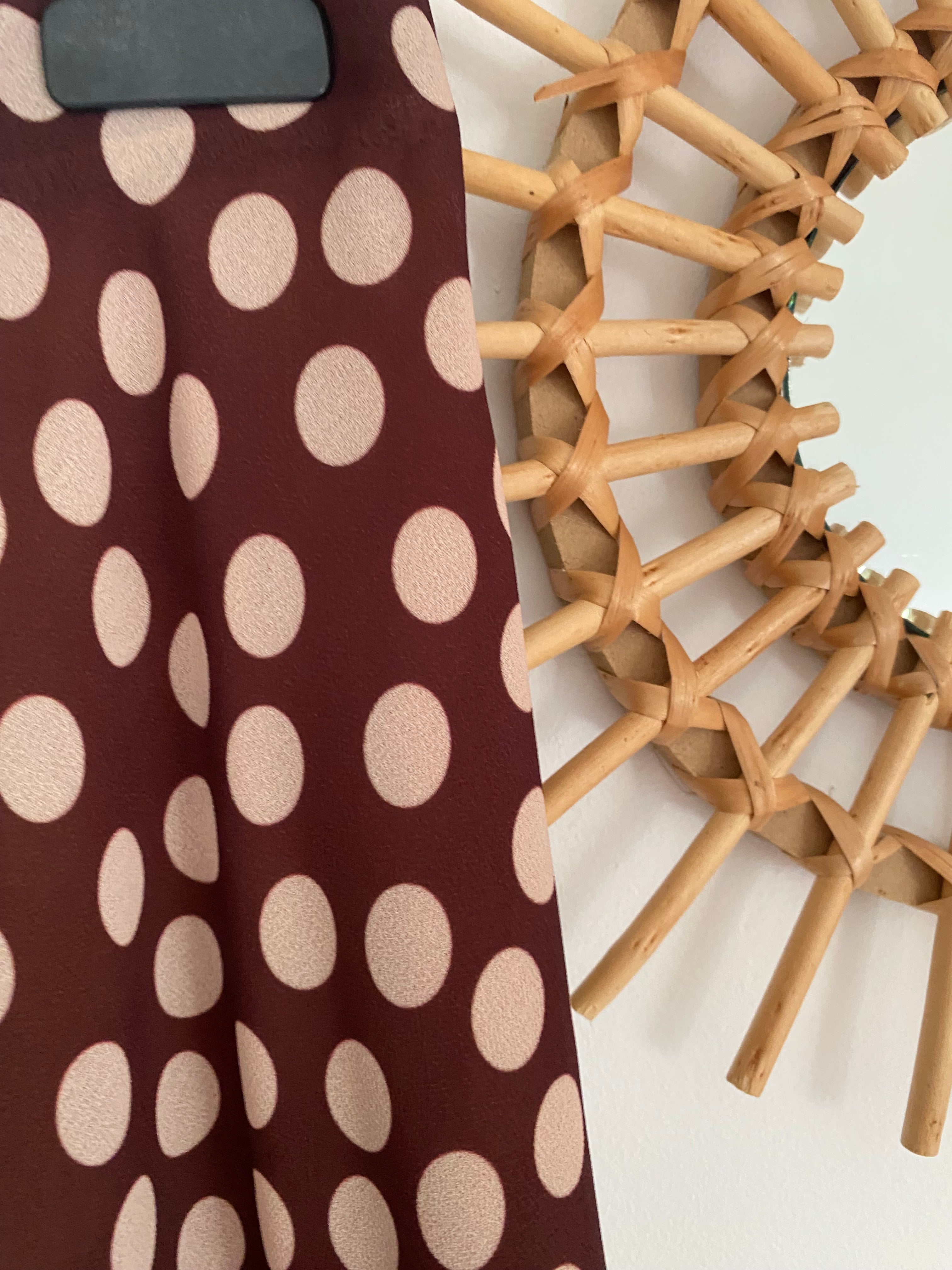 JUPE LONGUE A POIS  TU 34/42  CHOCO