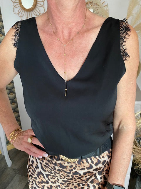 TOP BRENDA NOIR Taille S, M , L