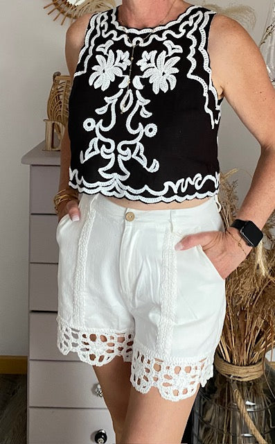 SHORT CROCHET    TAILLE S,M,L