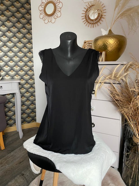 TOP BRENDA NOIR Taille S, M , L