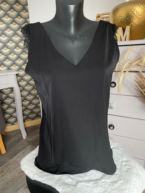 TOP BRENDA NOIR Taille S, M , L