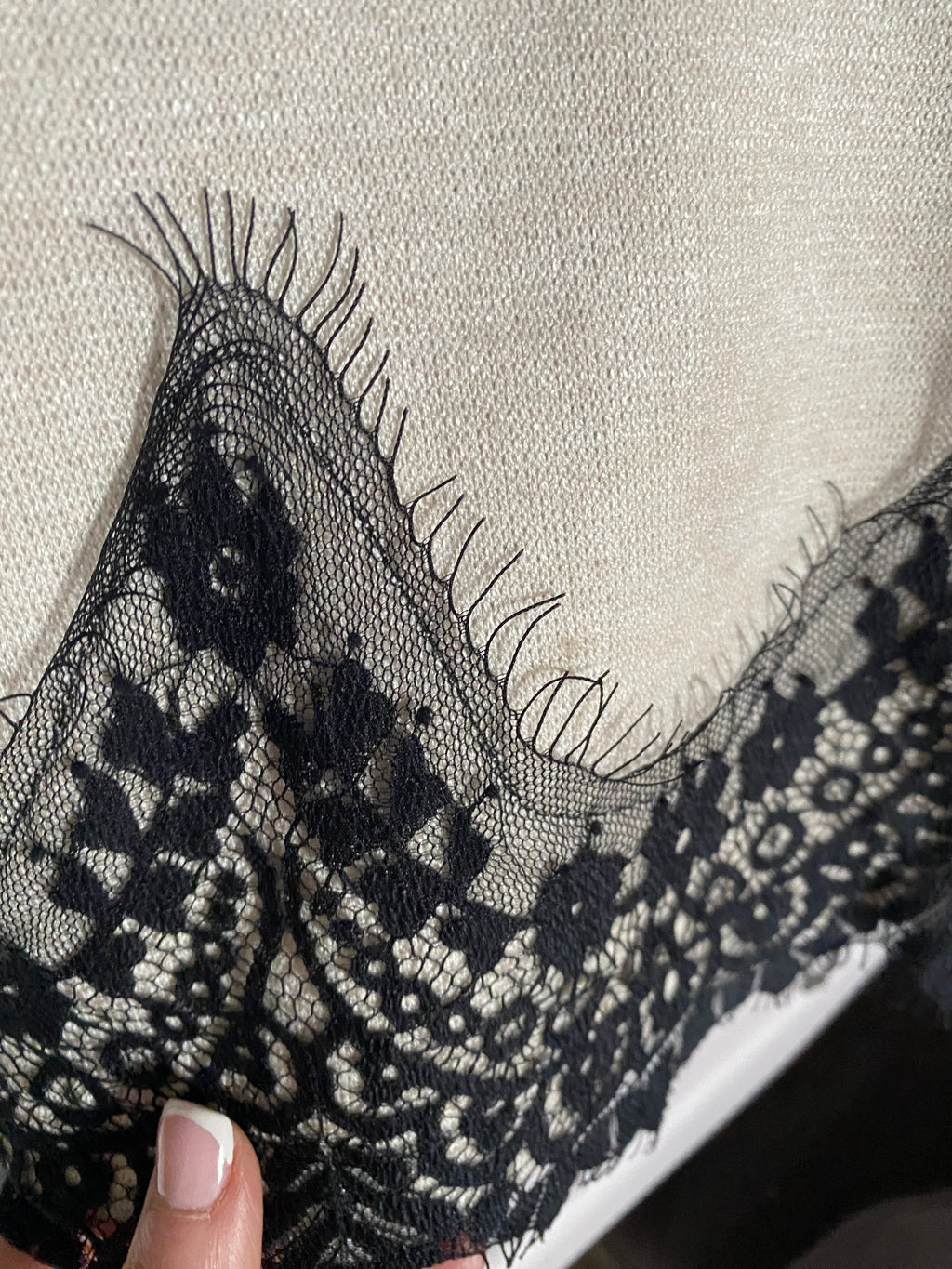 PULL DENTELLE TU 36/44 ECRU