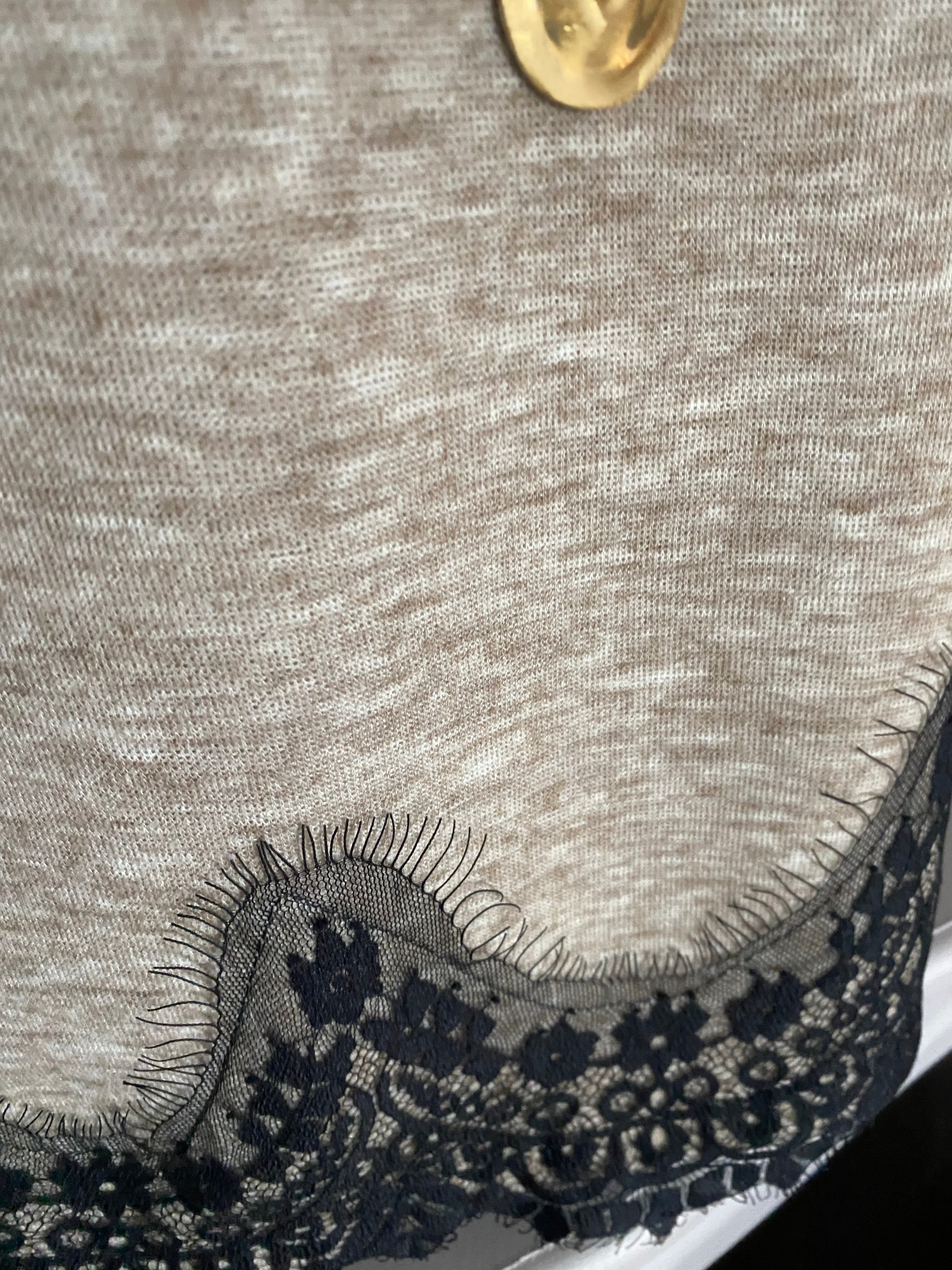 PULL DENTELLE TU 36/44 BEIGE