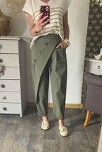 PANTALON ASYMETRIQUE KAKI TU 38/46