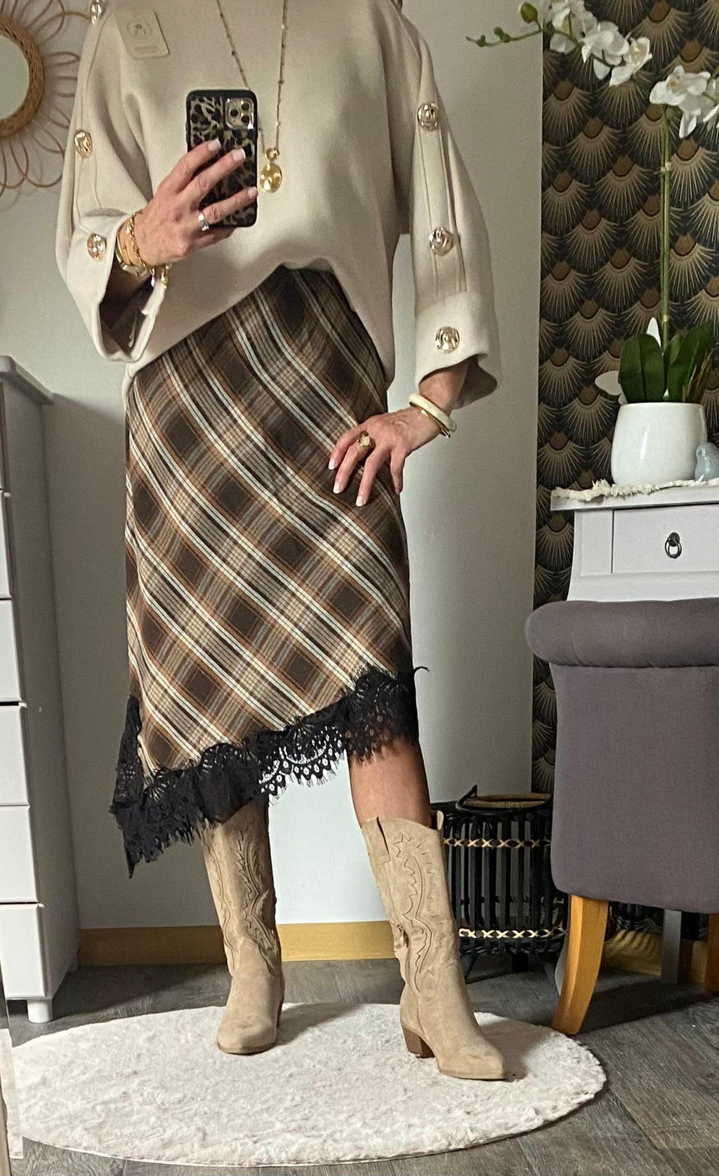 JUPE ASSYMETRIQUE CARLA TU 36/42