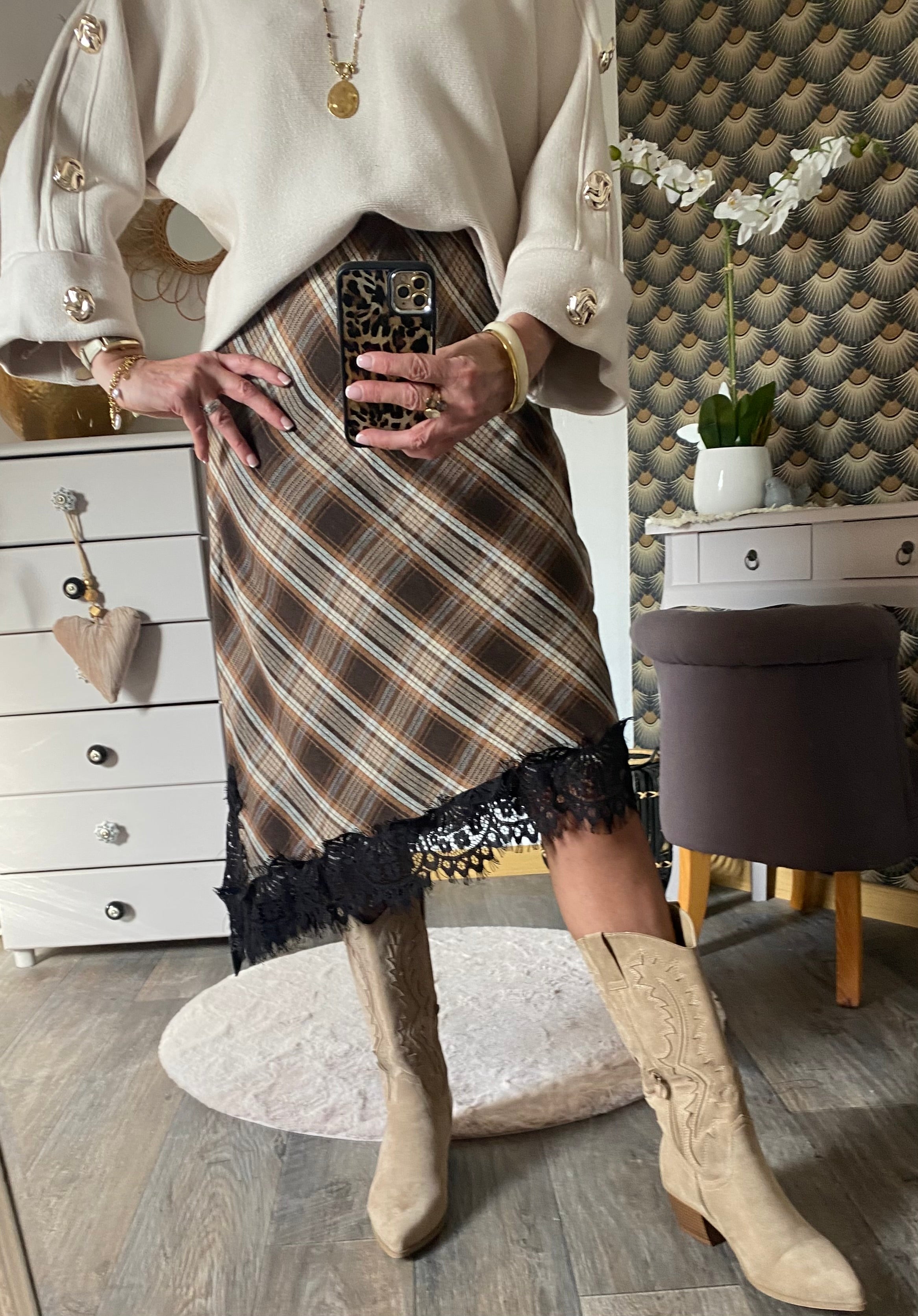 JUPE ASSYMETRIQUE CARLA TU 36/42